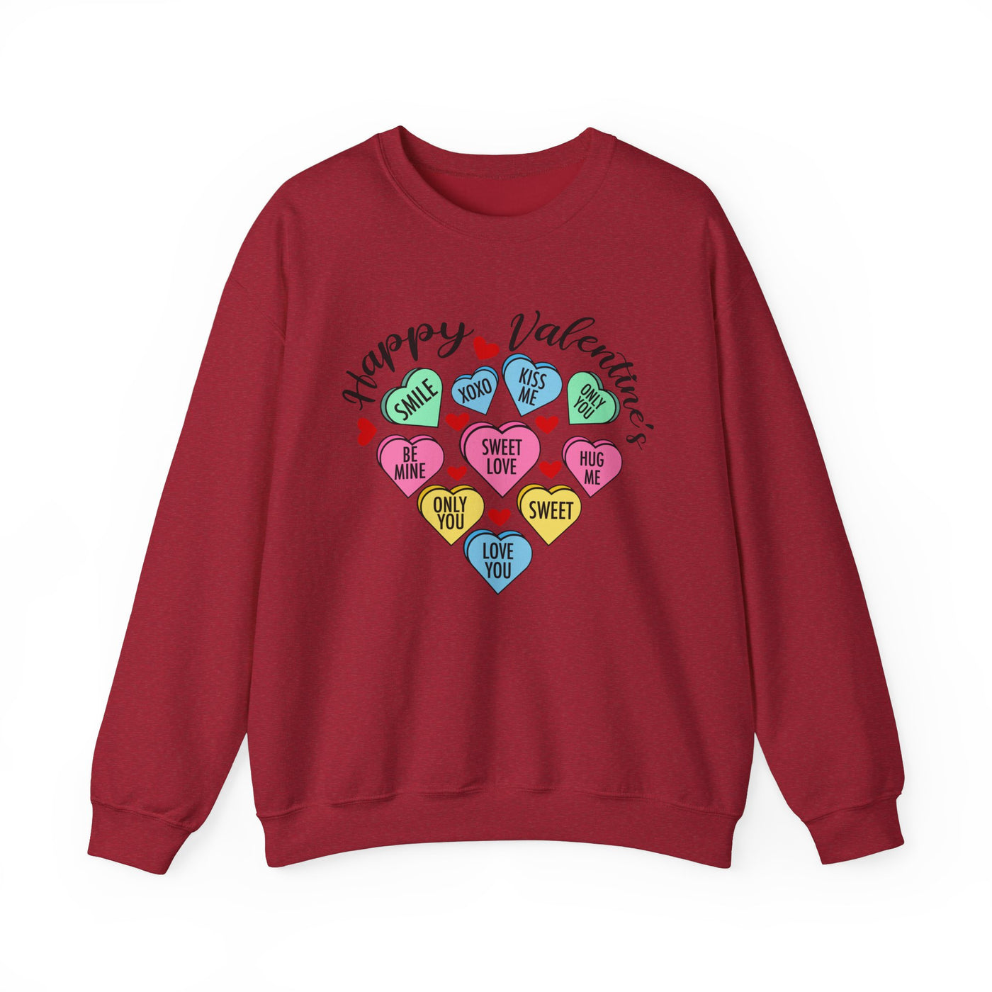 Happy Valentine's Day Heart Crewneck Sweatshirt