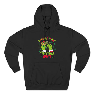 Rolling Green Christmas Spirit Fleece Hoodie