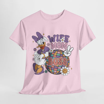 Wife Mom Boss Graphic Tee - mother's day Shirt