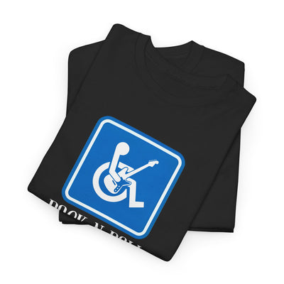 Rock and Roll Handicap Parking Funny Acoustic Guitar Meme Shirt