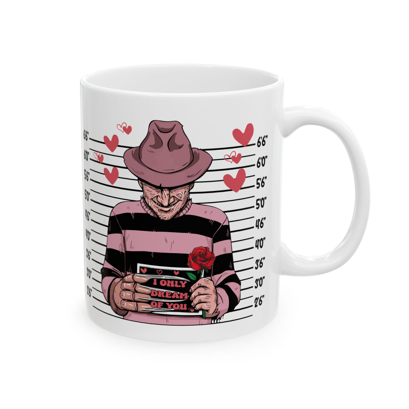 Freddy Krueger If I Had Feelings Mug – Horror Lovers Valentine’s Day Edition