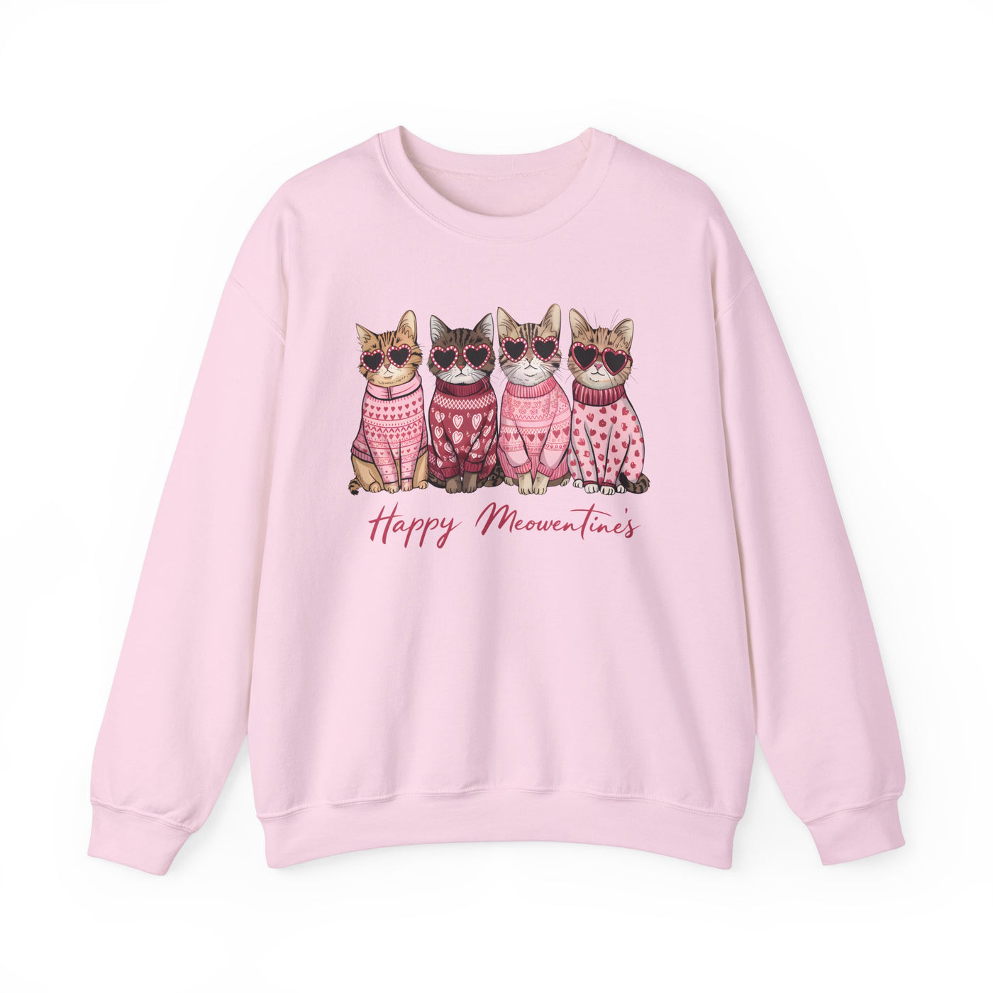 Happy Meowentines! ❤️🐈🐈‍⬛😻 sweatshirt for Valentine's Day  for Cat Lovers