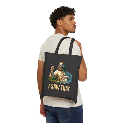 I Saw That Jesus Tote Bag - Funny Quote Shopper