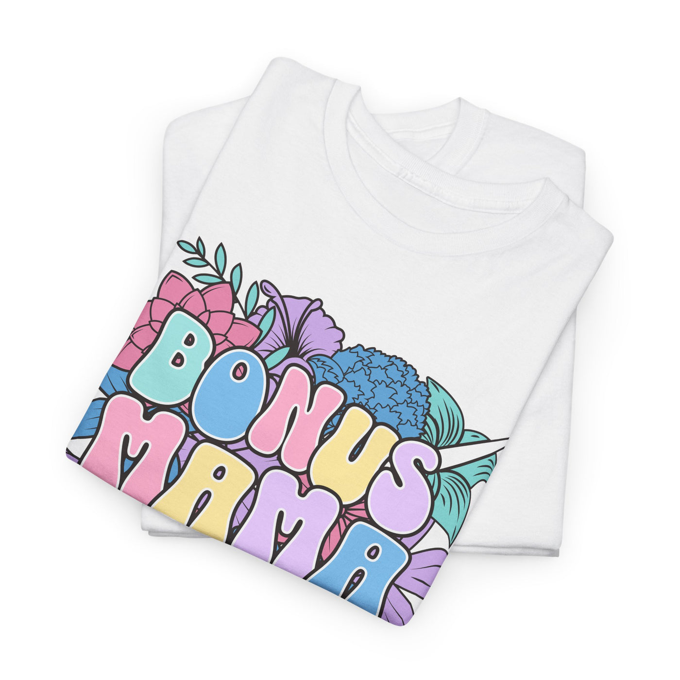 Bonus Mama Tee | Floral Design for Gift Giving