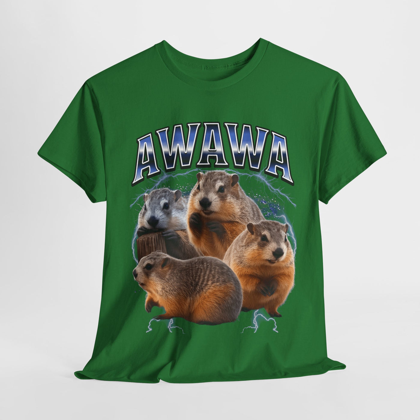 Awawa Funny Beaver Shirt  Thunder Meme Tee