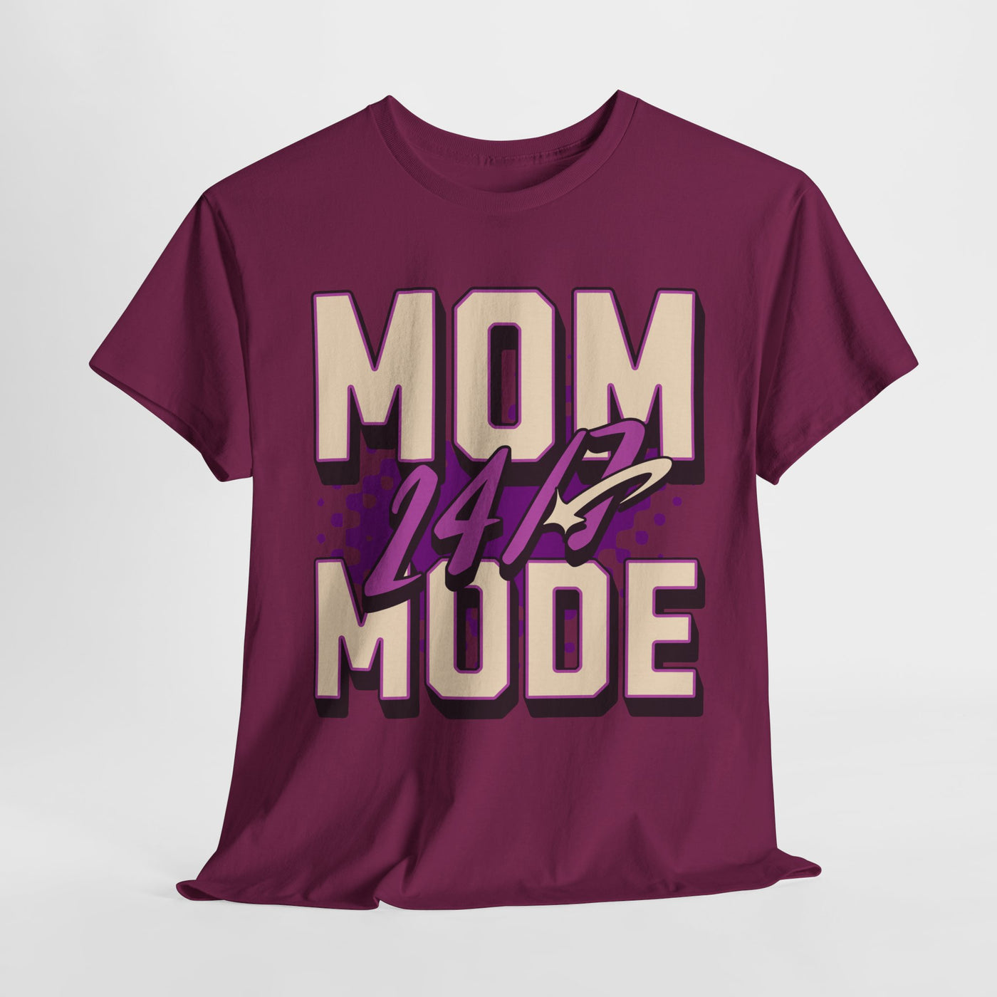 Mom 24/7 Mode Unisex Heavy Cotton Tee - Perfect Gift for Mothers