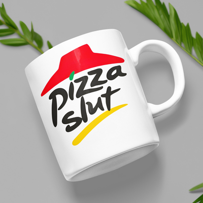 Pizza Slut Coffee Mug 11oz - Motivational Gifts for Home or Office