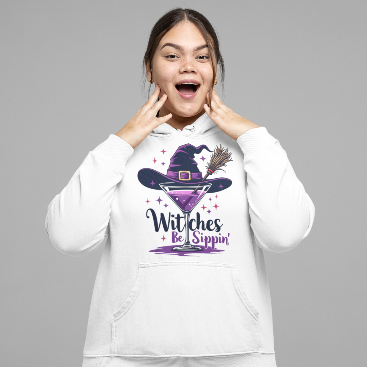 Witches Be Sippin' Funny Hoodie Halloween