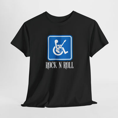 Rock and Roll Handicap Parking Funny Acoustic Guitar Meme Shirt