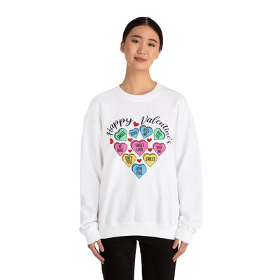 Happy Valentine's Day Heart Crewneck Sweatshirt