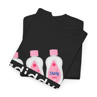 Retro-Inspired Idea Diddy’s Baby Oil Adiddys T-Shirts – Cool Gift