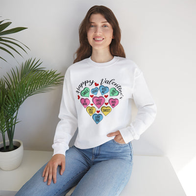 Happy Valentine's Day Heart Crewneck Sweatshirt