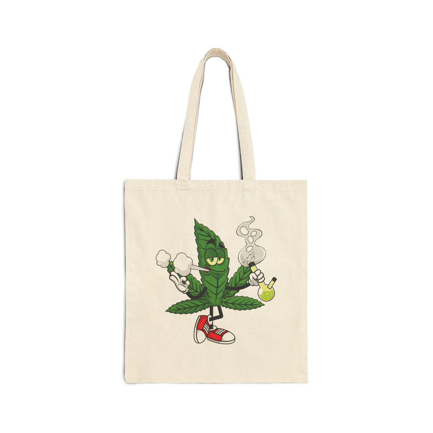 Funny Cannabis Leaf Tote Bag | Eco-Friendly Cotton Carry-All