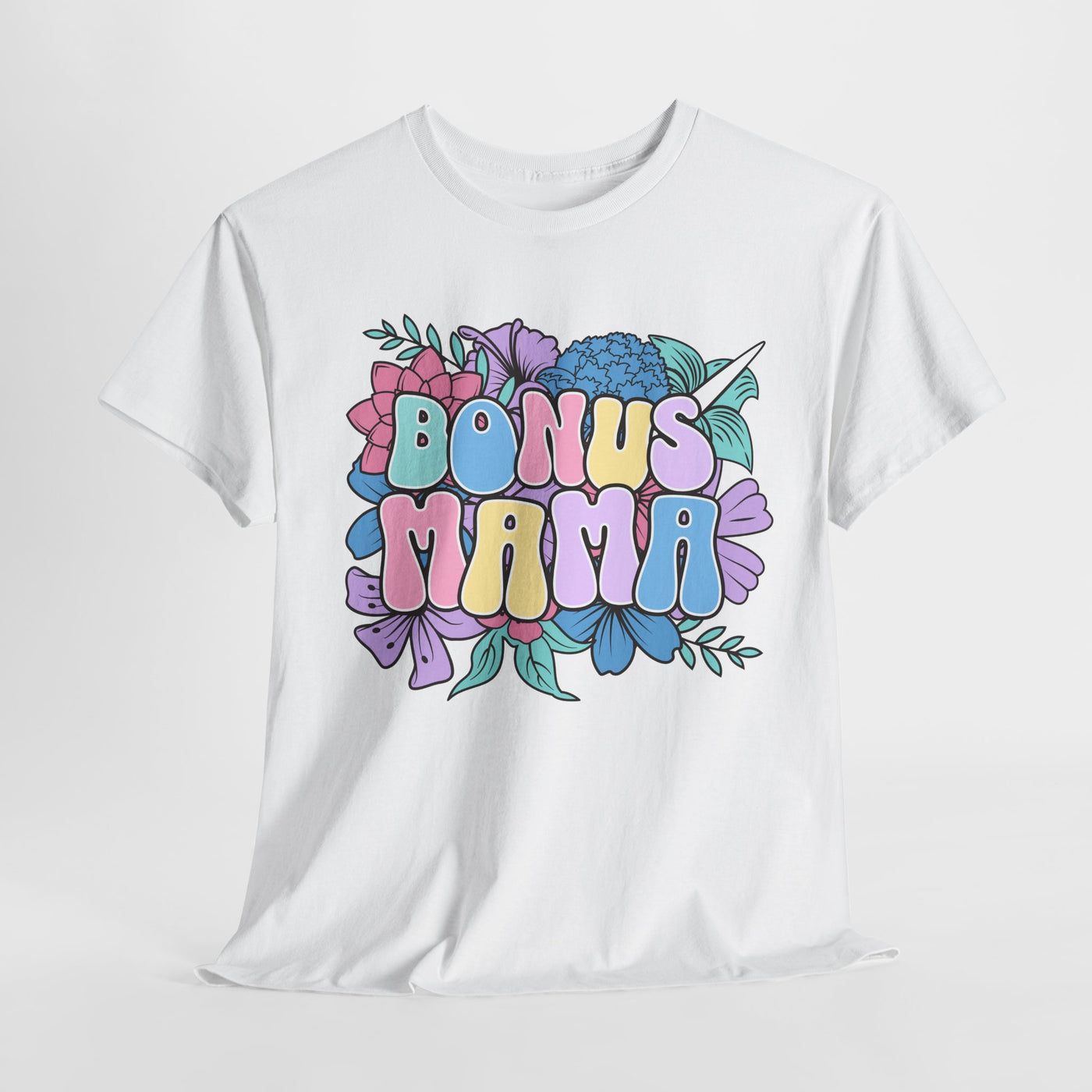 Bonus Mama Tee | Floral Design for Gift Giving