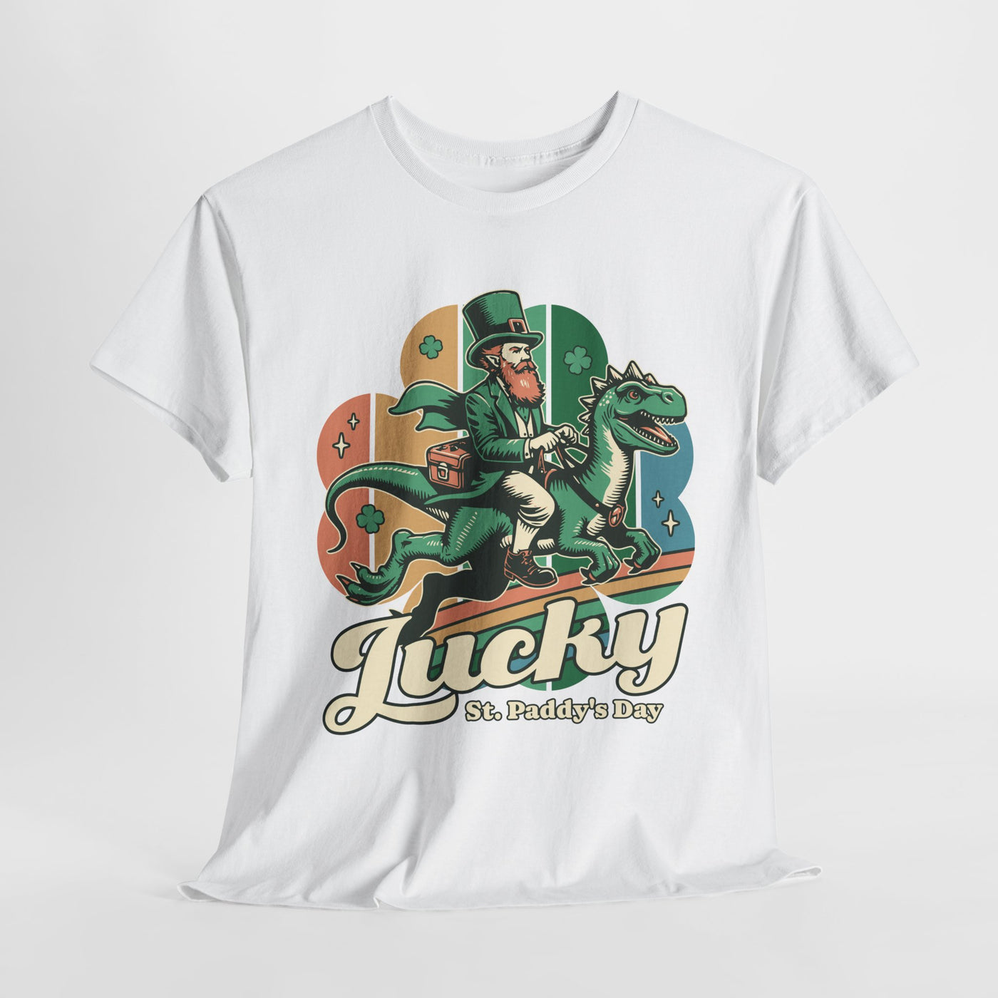 St. Patrick's Day Lucky Dinosaur Tee - Funny Shirt