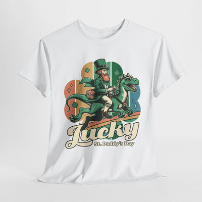 St. Patrick's Day Lucky Dinosaur Tee - Funny Shirt