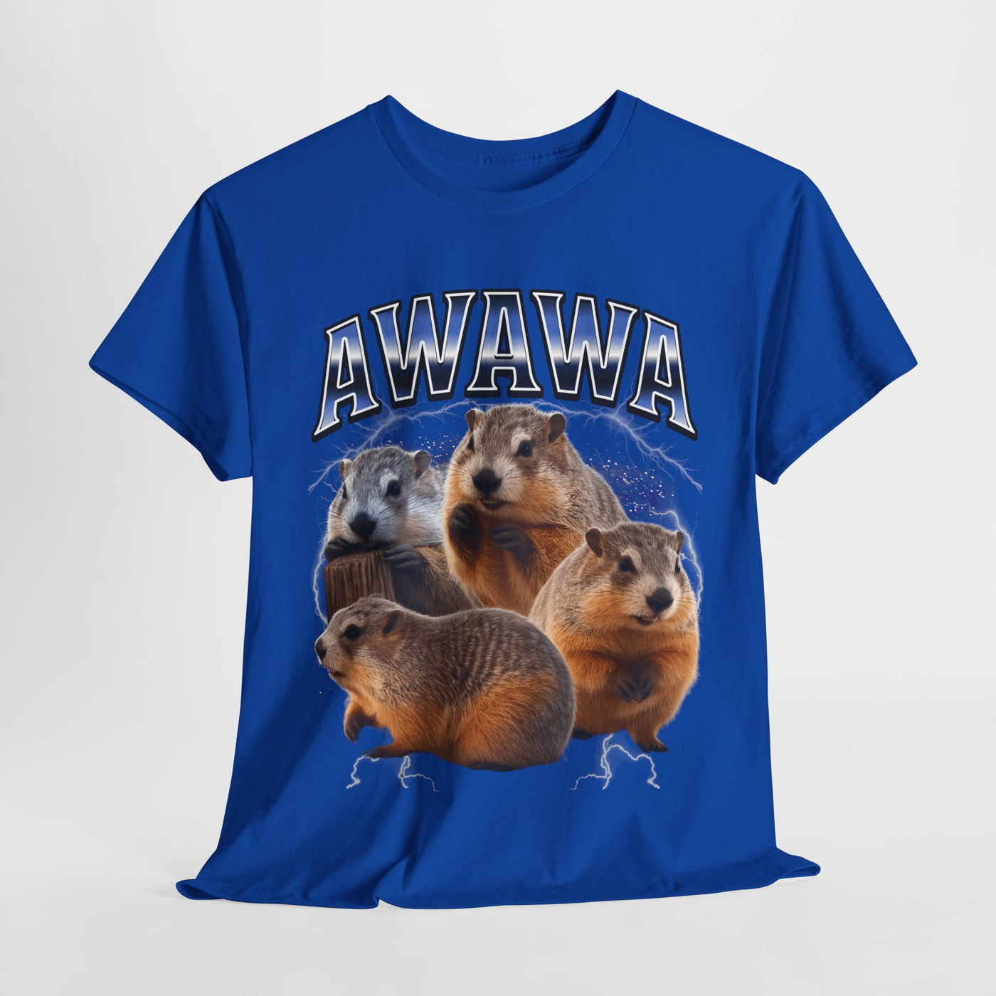 Awawa Funny Beaver Shirt  Thunder Meme Tee