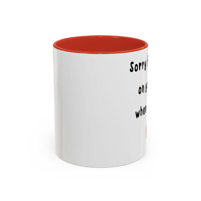 Funny Couples Coffee Mug – "Sorry for Farting When We Spoon"