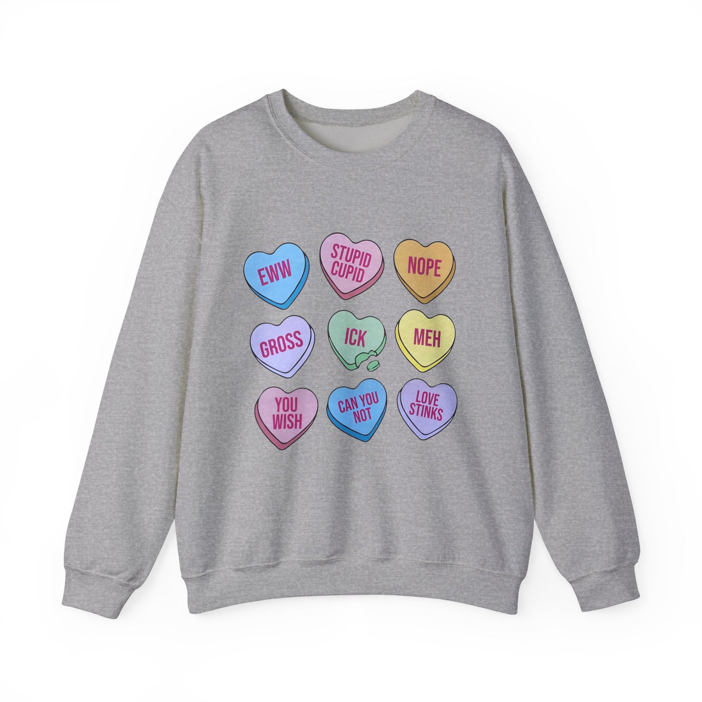 Anti-Valentine Candy Hearts Sweatshirt