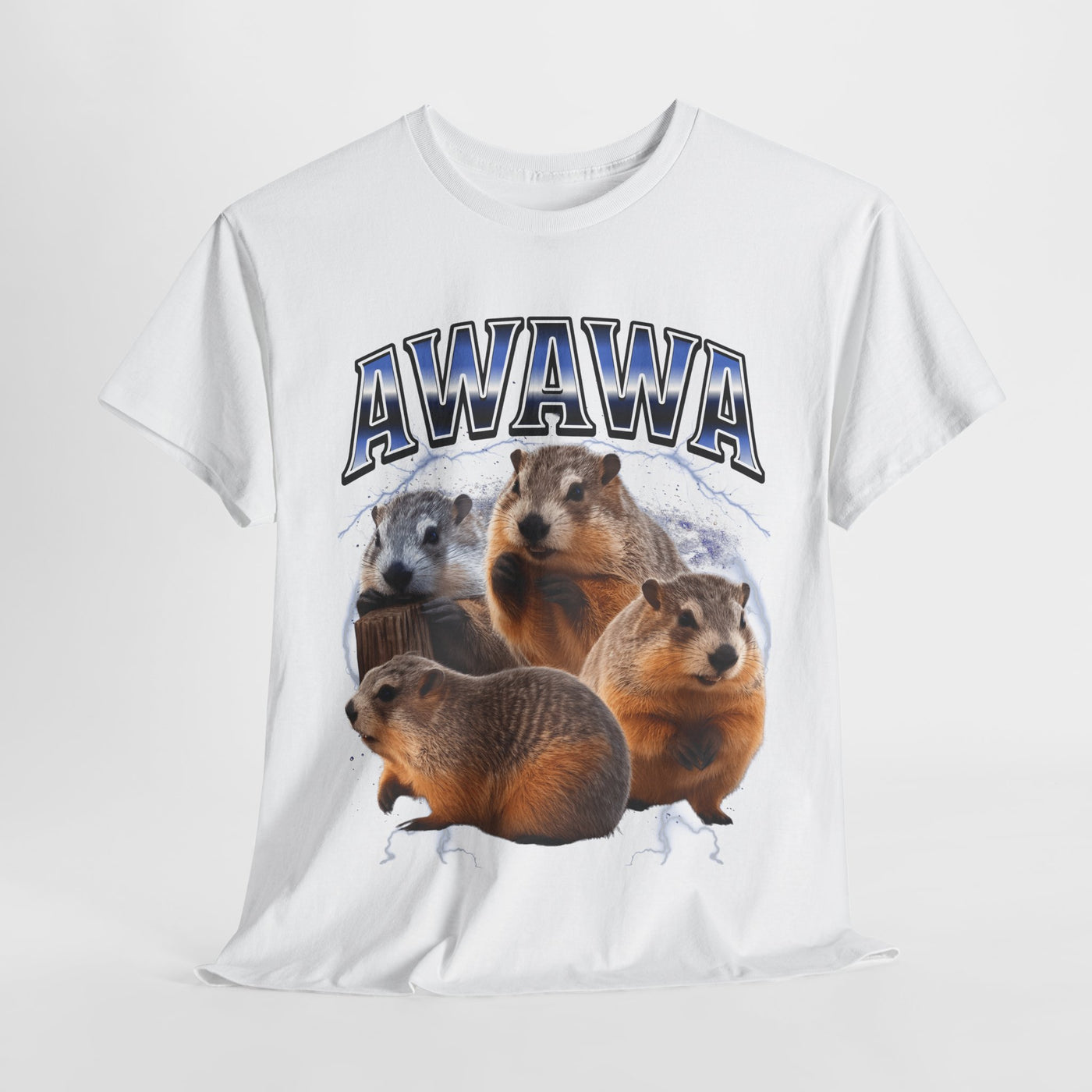 Awawa Funny Beaver Shirt  Thunder Meme Tee