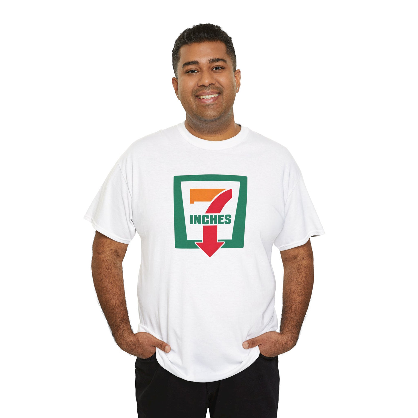 7 Inches Humor Tee - Fun Graphic Shirt for Casual Wear