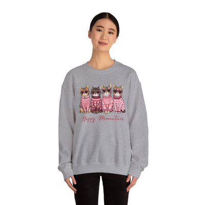 Happy Meowentines! ❤️🐈🐈‍⬛😻 sweatshirt for Valentine's Day  for Cat Lovers