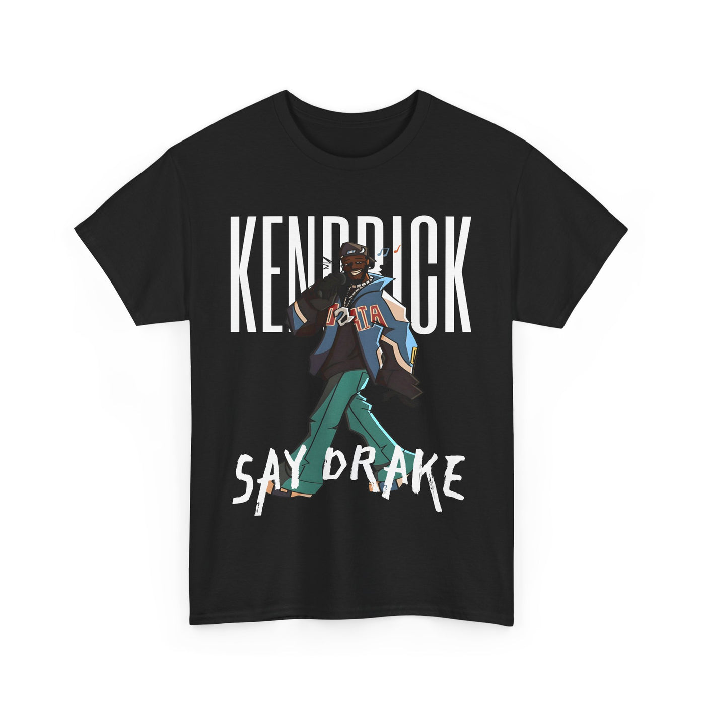 Kendrick Say Drake Unisex Heavy Cotton Tee, Hip Hop T-Shirt, Streetwear Gift, Music Lover Apparel, Cool Graphic Tee