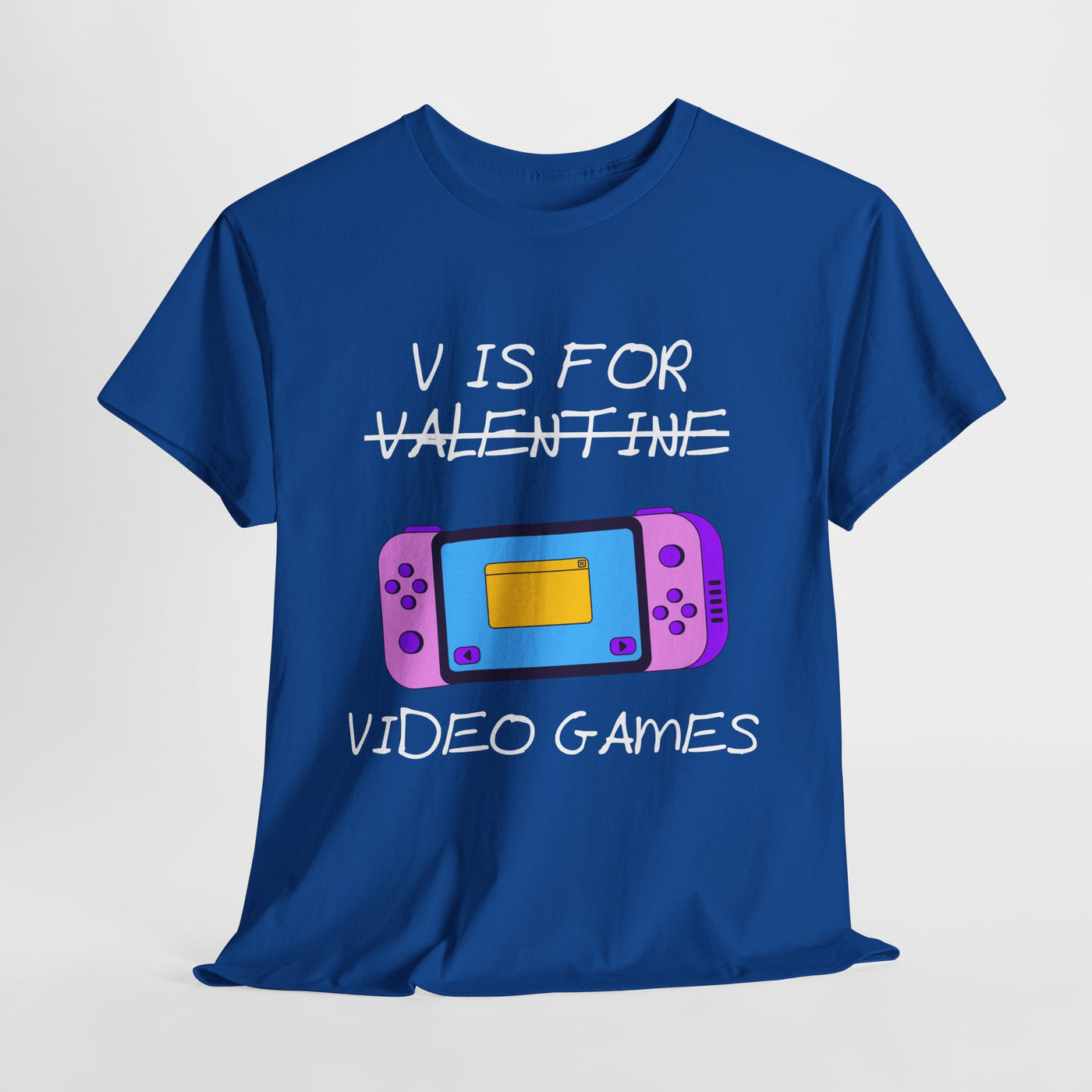 'V is for Video Games' Valentine's Gamer Shirt