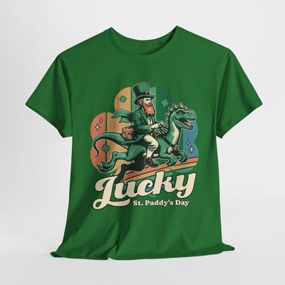 St. Patrick's Day Lucky Dinosaur Tee - Funny Shirt