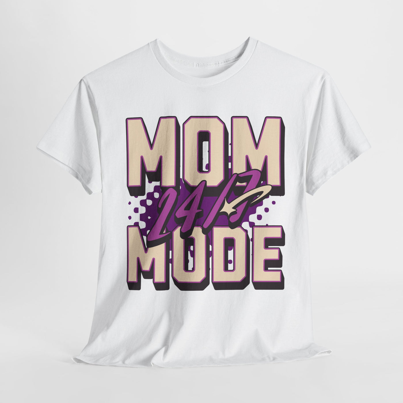 Mom 24/7 Mode Unisex Heavy Cotton Tee - Perfect Gift for Mothers