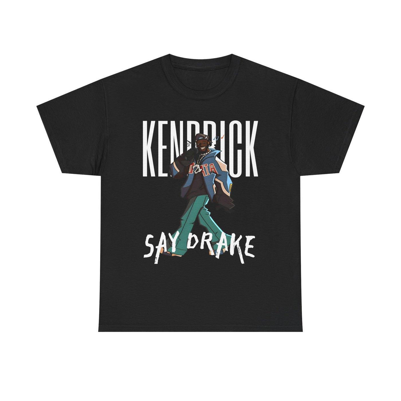 Kendrick Say Drake Unisex Heavy Cotton Tee, Hip Hop T-Shirt, Streetwear Gift, Music Lover Apparel, Cool Graphic Tee