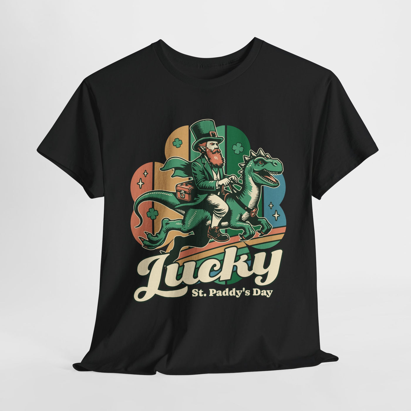 St. Patrick's Day Lucky Dinosaur Tee - Funny Shirt