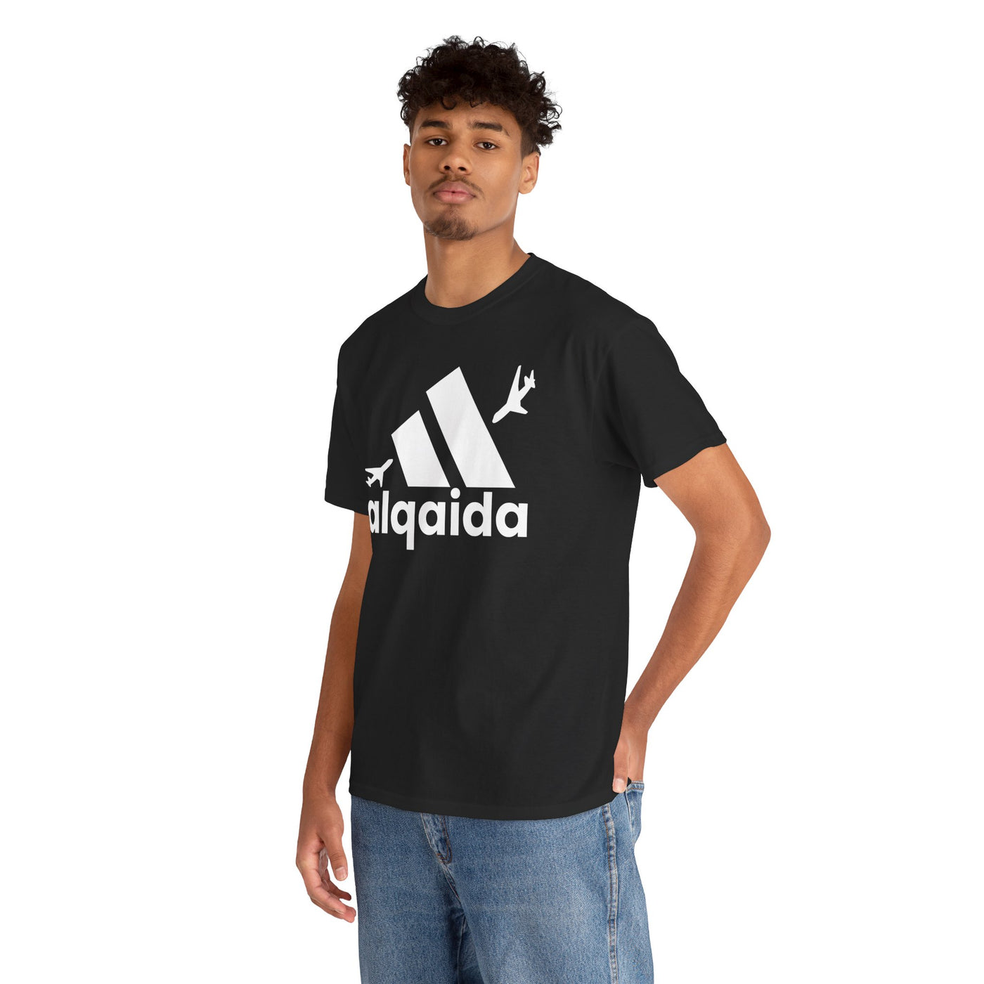 Funny Tee Adidas - Bold Alqaida Flight Graphic Shirt