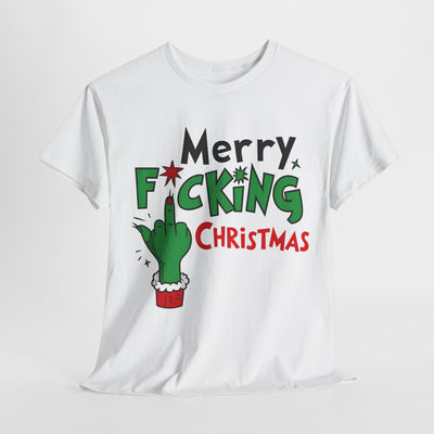 Funny Christmas Tee - 'Merry F*cking Christmas' Graphic Tee